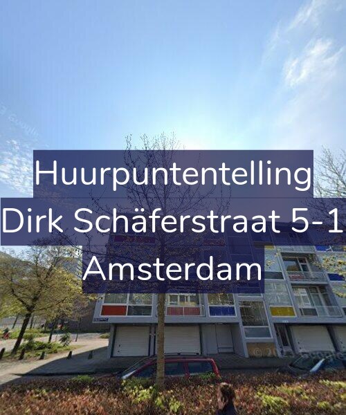 Foto gevel Huurpuntentelling voor Dirk Schäferstraat 5-1, Amsterdam