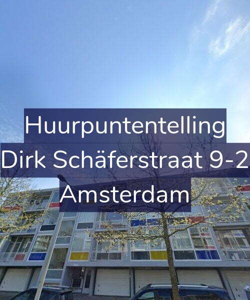 Foto gevel Huurpuntentelling voor Dirk Schäferstraat 9-2, Amsterdam