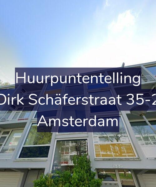 Foto gevel Huurpuntentelling voor Dirk Schäferstraat 35-2, Amsterdam