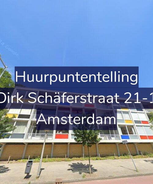 Foto gevel Huurpuntentelling voor Dirk Schäferstraat 21-1, Amsterdam