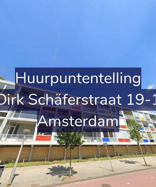 Foto gevel Huurpuntentelling voor Dirk Schäferstraat 19-1, Amsterdam