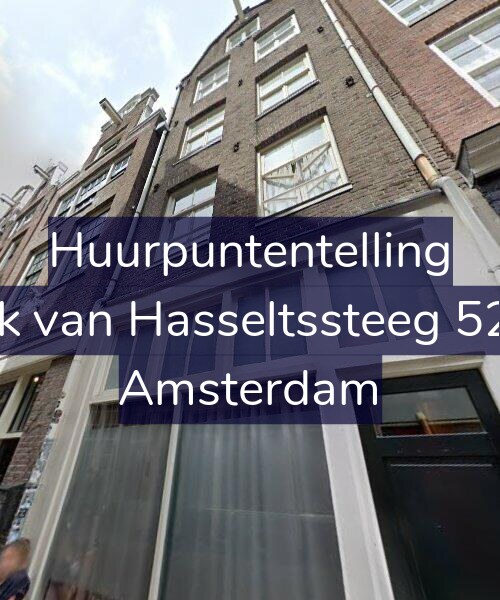 Foto gevel Huurpuntentelling voor Dirk van Hasseltssteeg 52-A, Amsterdam