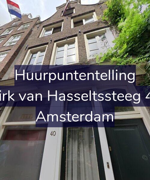 Foto gevel Huurpuntentelling voor Dirk van Hasseltssteeg 42, Amsterdam