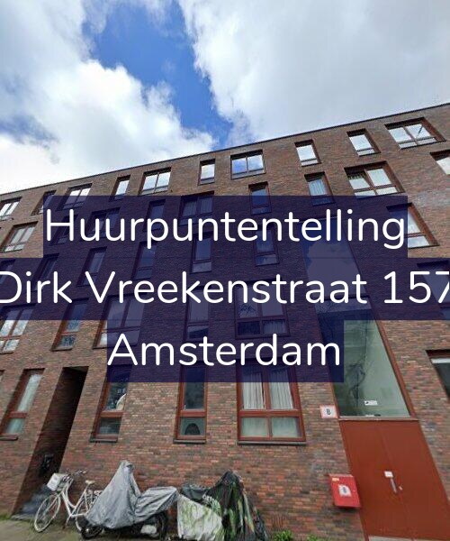 Foto gevel Huurpuntentelling voor Dirk Vreekenstraat 157, Amsterdam