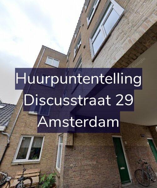 Foto gevel Huurpuntentelling voor Discusstraat 29, Amsterdam