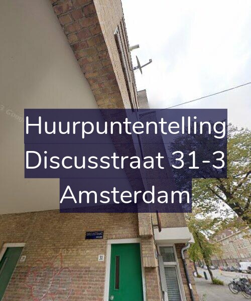 Foto gevel Huurpuntentelling voor Discusstraat 31-3, Amsterdam