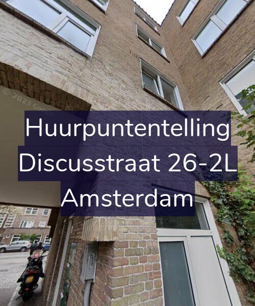Foto gevel Huurpuntentelling voor Discusstraat 26-2L, Amsterdam