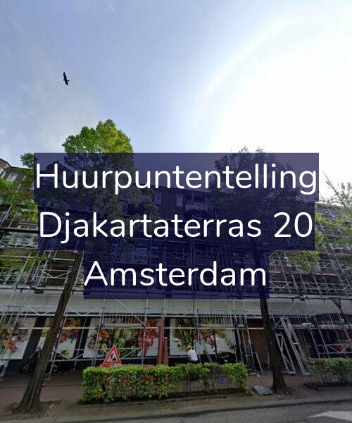 Foto gevel Huurpuntentelling voor Djakartaterras 20, Amsterdam