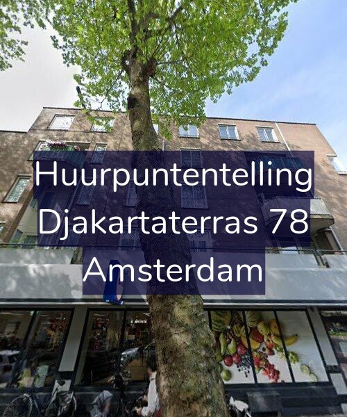 Foto gevel Huurpuntentelling voor Djakartaterras 78, Amsterdam