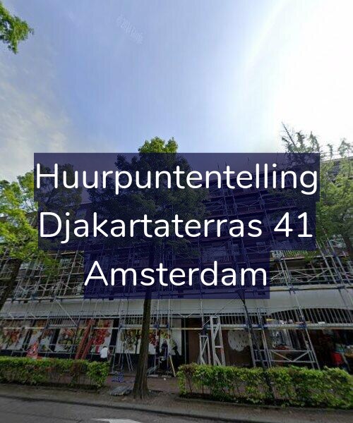 Foto gevel Huurpuntentelling voor Djakartaterras 41, Amsterdam
