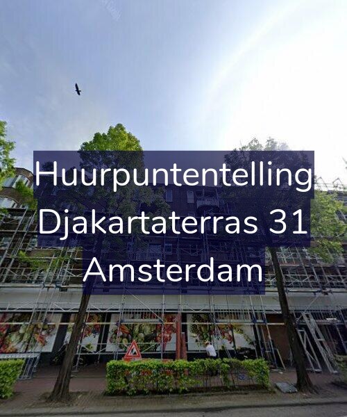 Foto gevel Huurpuntentelling voor Djakartaterras 31, Amsterdam