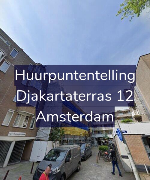 Foto gevel Huurpuntentelling voor Djakartaterras 12, Amsterdam