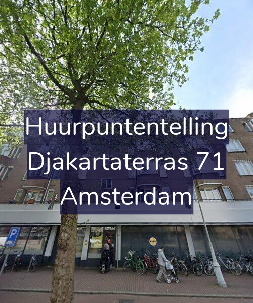 Foto gevel Huurpuntentelling voor Djakartaterras 71, Amsterdam