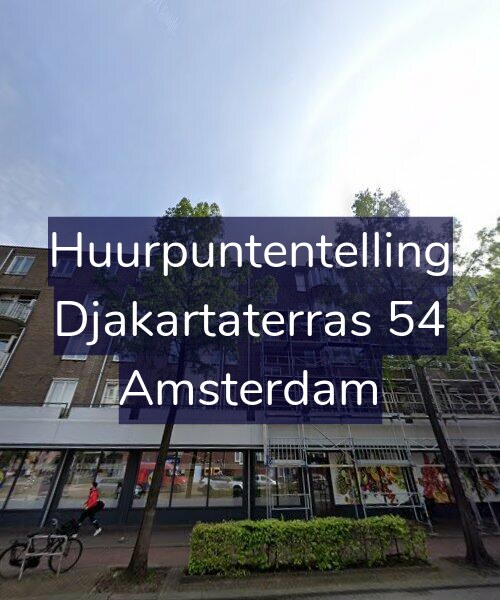 Foto gevel Huurpuntentelling voor Djakartaterras 54, Amsterdam