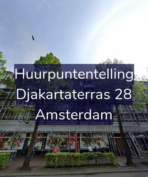 Foto gevel Huurpuntentelling voor Djakartaterras 28, Amsterdam