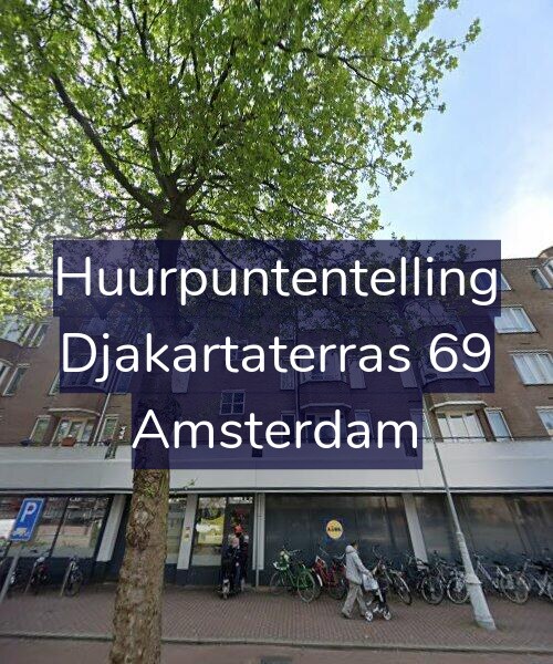 Foto gevel Huurpuntentelling voor Djakartaterras 69, Amsterdam