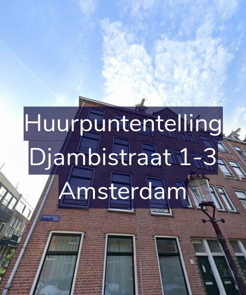 Foto gevel Huurpuntentelling voor Djambistraat 1-3, Amsterdam