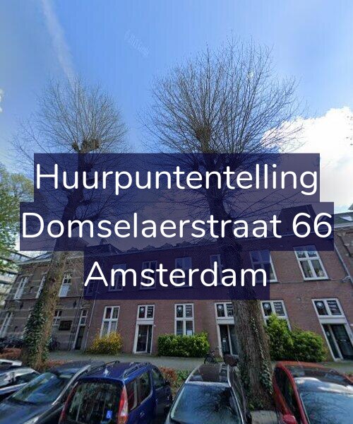 Foto gevel Huurpuntentelling voor Domselaerstraat 66, Amsterdam