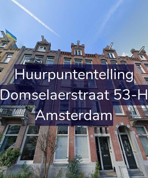 Foto gevel Huurpuntentelling voor Domselaerstraat 53-H, Amsterdam