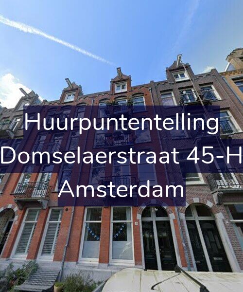 Foto gevel Huurpuntentelling voor Domselaerstraat 45-H, Amsterdam