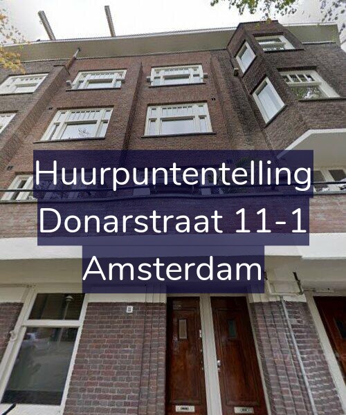 Foto gevel Huurpuntentelling voor Donarstraat 11-1, Amsterdam
