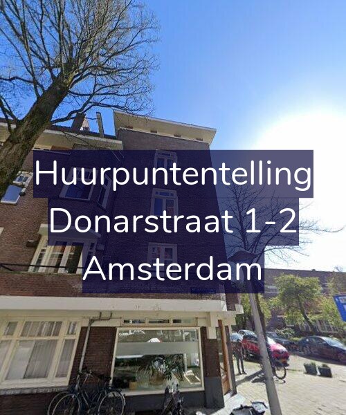 Foto gevel Huurpuntentelling voor Donarstraat 1-2, Amsterdam