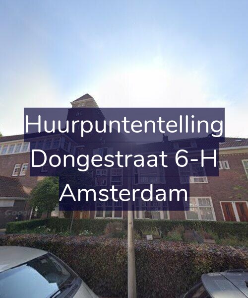 Foto gevel Huurpuntentelling voor Dongestraat 6-H, Amsterdam