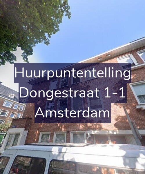 Foto gevel Huurpuntentelling voor Dongestraat 1-1, Amsterdam