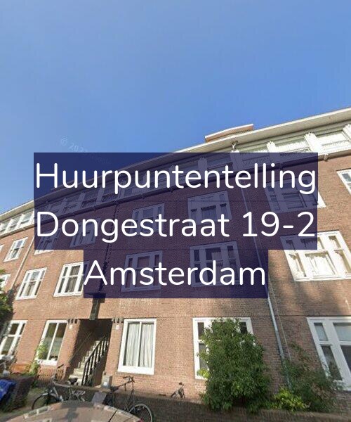 Foto gevel Huurpuntentelling voor Dongestraat 19-2, Amsterdam