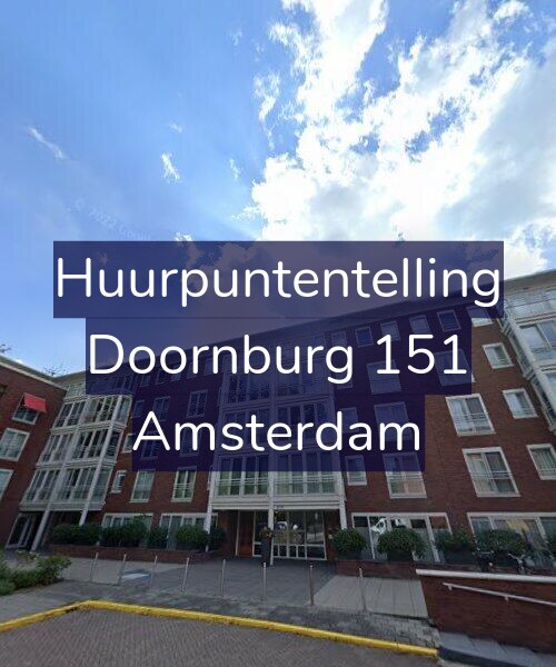 Foto gevel Huurpuntentelling voor Doornburg 151, Amsterdam