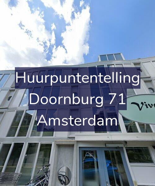 Foto gevel Huurpuntentelling voor Doornburg 71, Amsterdam