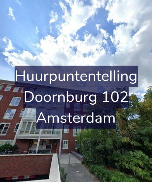 Foto gevel Huurpuntentelling voor Doornburg 102, Amsterdam