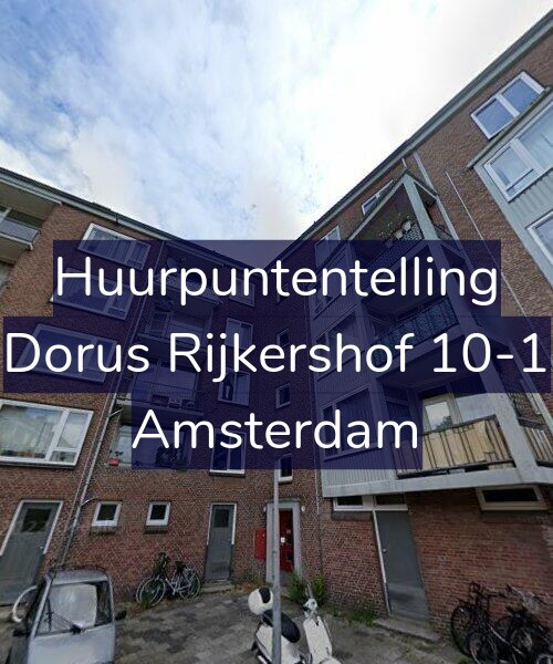 Foto gevel Huurpuntentelling voor Dorus Rijkershof 10-1, Amsterdam