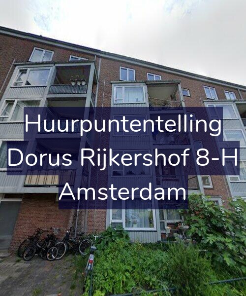 Foto gevel Huurpuntentelling voor Dorus Rijkershof 8-H, Amsterdam