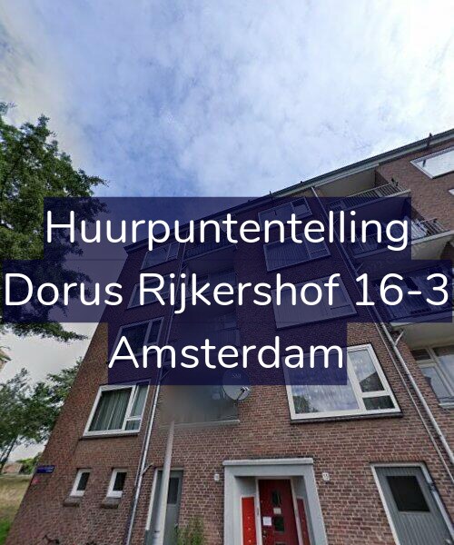 Foto gevel Huurpuntentelling voor Dorus Rijkershof 16-3, Amsterdam