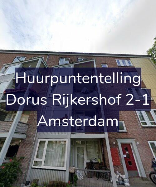 Foto gevel Huurpuntentelling voor Dorus Rijkershof 2-1, Amsterdam
