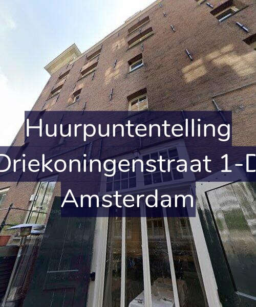 Foto gevel Huurpuntentelling voor Driekoningenstraat 1-D, Amsterdam