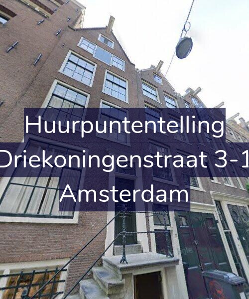 Foto gevel Huurpuntentelling voor Driekoningenstraat 3-1, Amsterdam