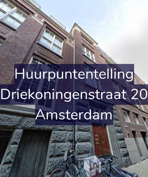 Foto gevel Huurpuntentelling voor Driekoningenstraat 20, Amsterdam