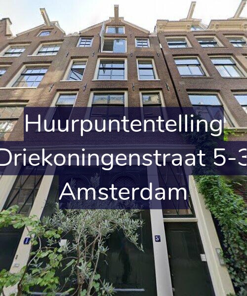 Foto gevel Huurpuntentelling voor Driekoningenstraat 5-3, Amsterdam