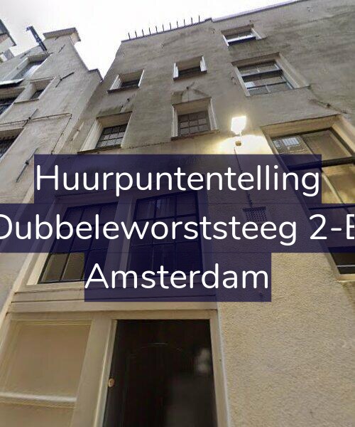 Foto gevel Huurpuntentelling voor Dubbeleworststeeg 2-B, Amsterdam