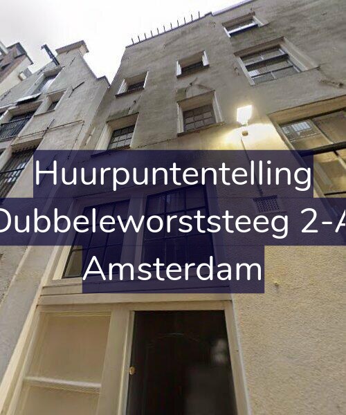 Foto gevel Huurpuntentelling voor Dubbeleworststeeg 2-A, Amsterdam