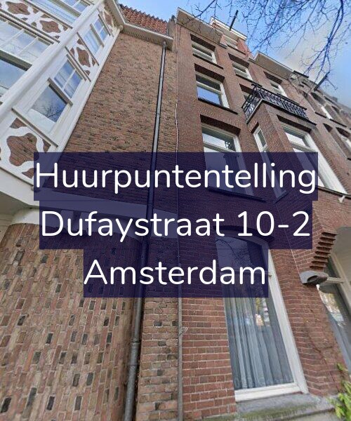 Foto gevel Huurpuntentelling voor Dufaystraat 10-2, Amsterdam