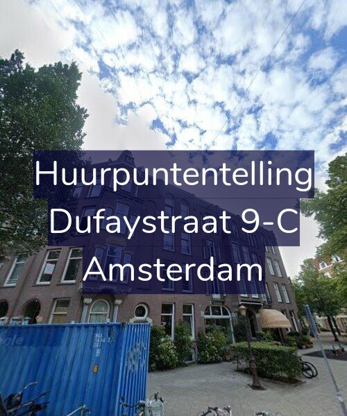 Foto gevel Huurpuntentelling voor Dufaystraat 9-C, Amsterdam