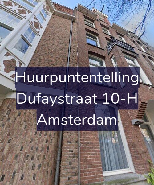 Foto gevel Huurpuntentelling voor Dufaystraat 10-H, Amsterdam