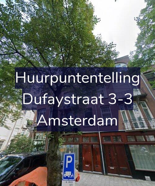 Foto gevel Huurpuntentelling voor Dufaystraat 3-3, Amsterdam