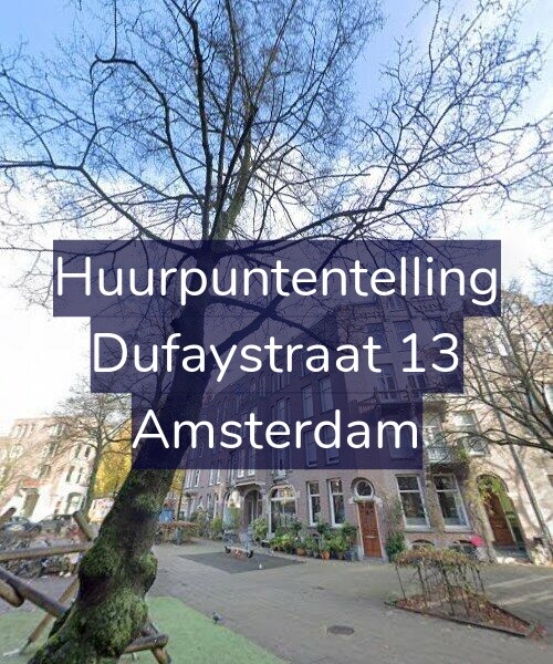 Foto gevel Huurpuntentelling voor Dufaystraat 13, Amsterdam