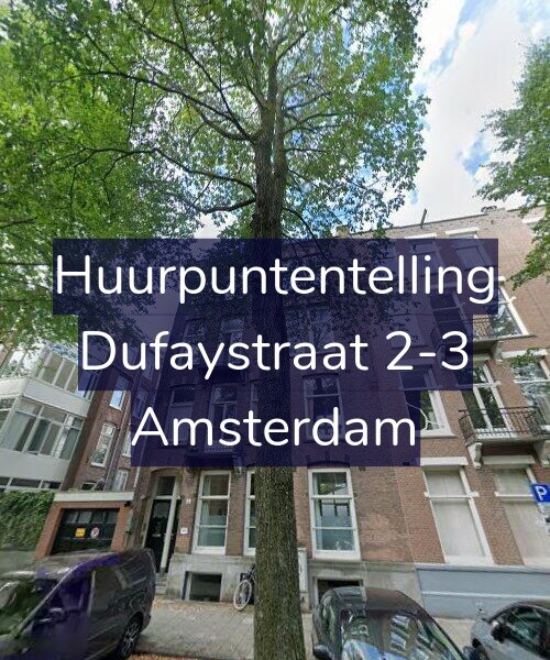 Foto gevel Huurpuntentelling voor Dufaystraat 2-3, Amsterdam