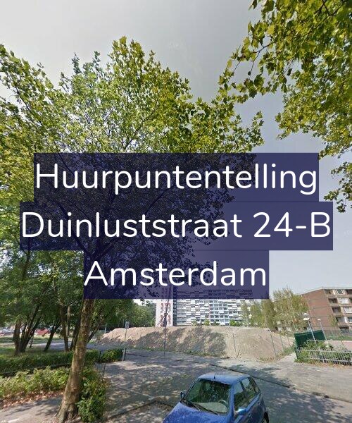 Foto gevel Huurpuntentelling voor Duinluststraat 24-B, Amsterdam