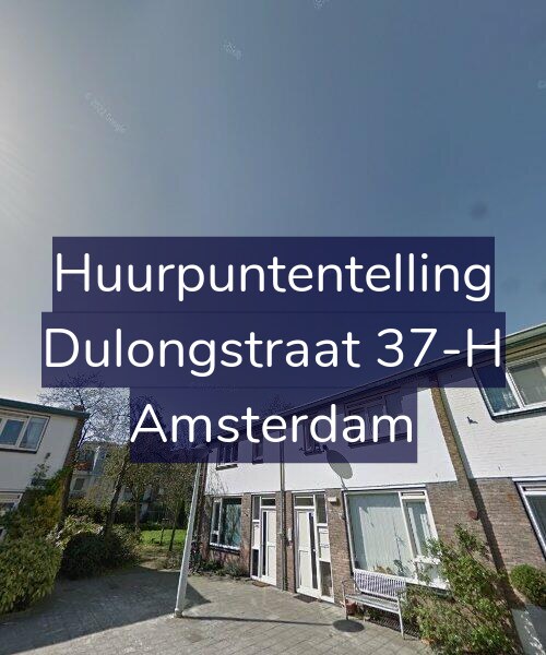 Foto gevel Huurpuntentelling voor Dulongstraat 37-H, Amsterdam